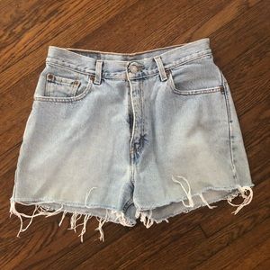 Levi’s high waist cutoff shorts